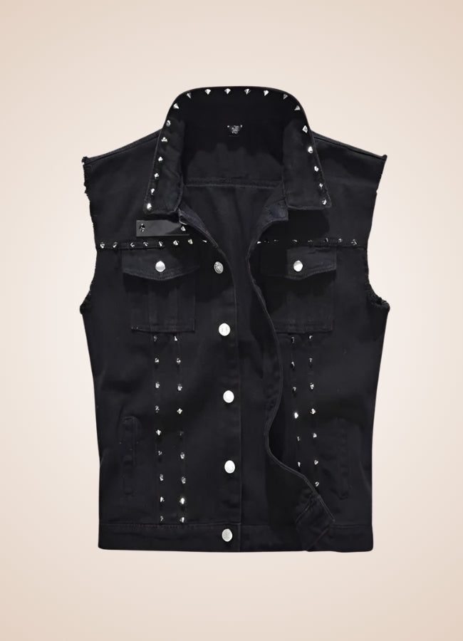 Rivet Jeans Punk Vest - Steampunk Australia