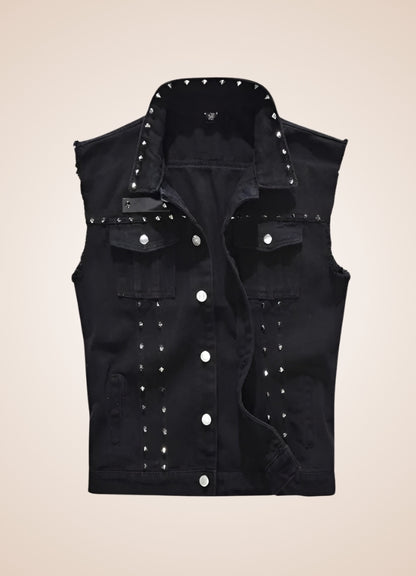 Rivet Jeans Punk Vest - Steampunk Australia