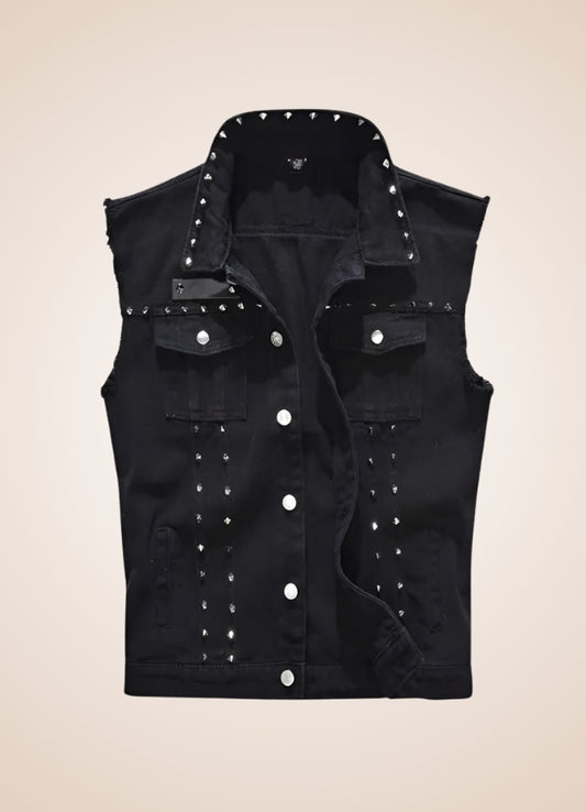 Rivet Jeans Punk Vest - Steampunk Australia