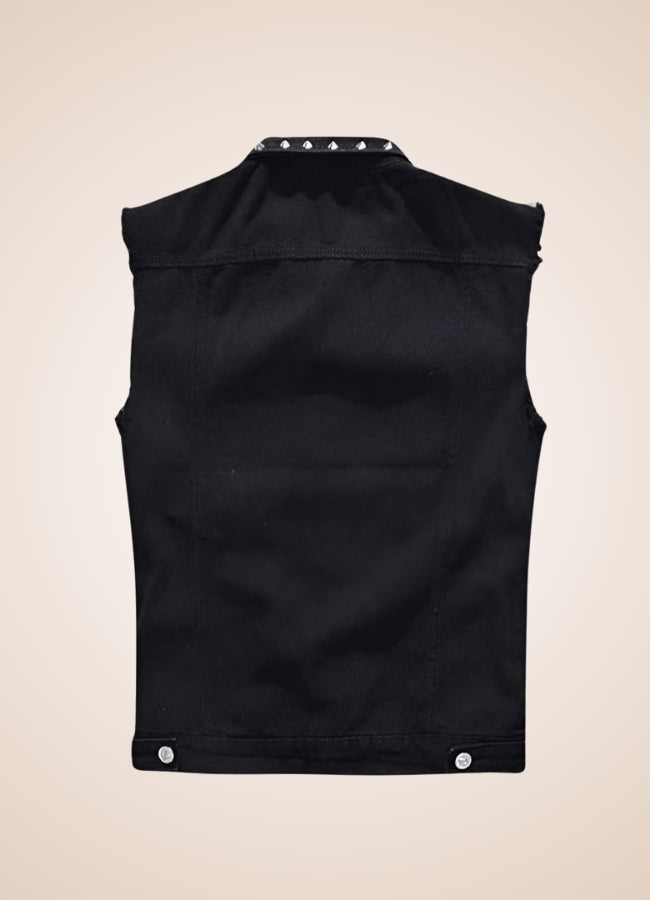 Rivet Jeans Punk Vest - Steampunk Australia