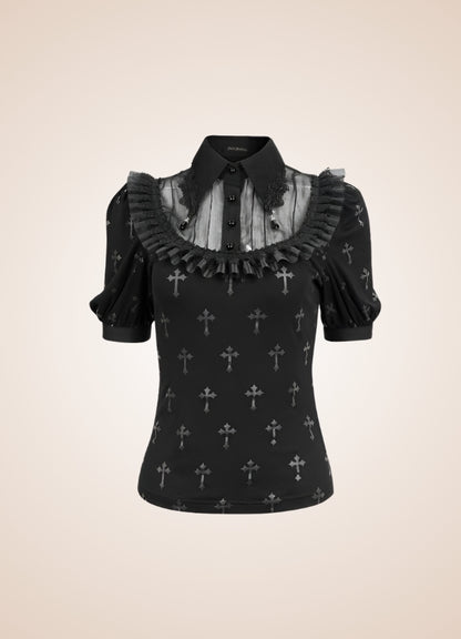 Ruffled Gothic Steampunk Shirt - Steampunk Australia
