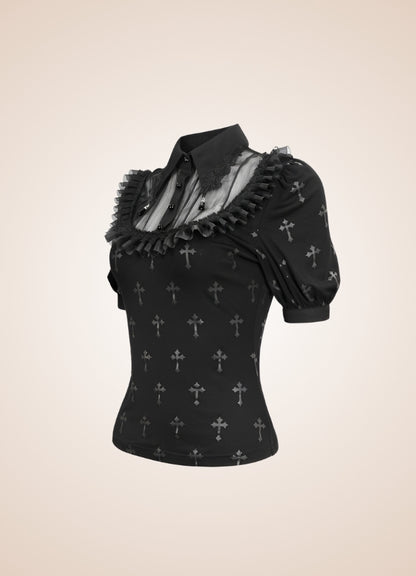 Ruffled Gothic Steampunk Shirt - Steampunk Australia