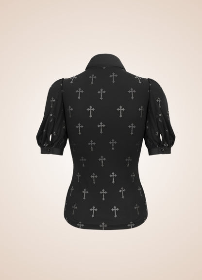 Ruffled Gothic Steampunk Shirt - Steampunk Australia