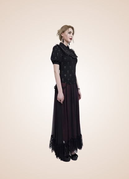 Ruffled Gothic Steampunk Shirt - Steampunk Australia