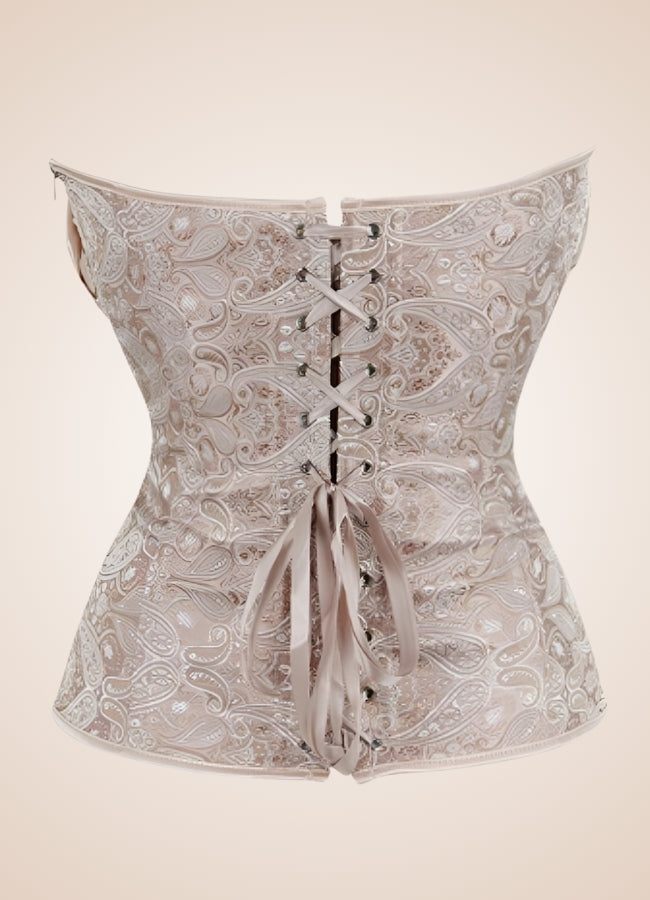 Satin Ruffle Steampunk Corset - Steampunk Australia