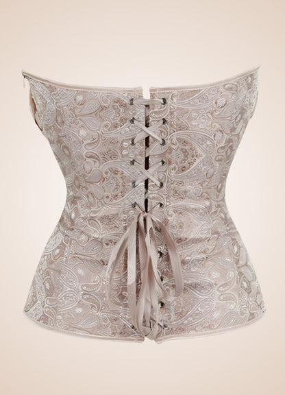 Satin Ruffle Steampunk Corset - Steampunk Australia