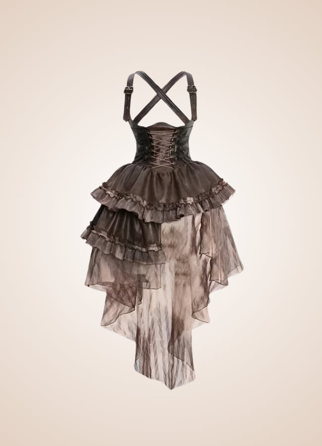 Scarlet Darkness Steampunk Dress - Steampunk Australia