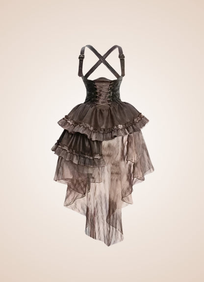 Scarlet Darkness Steampunk Dress - Steampunk Australia