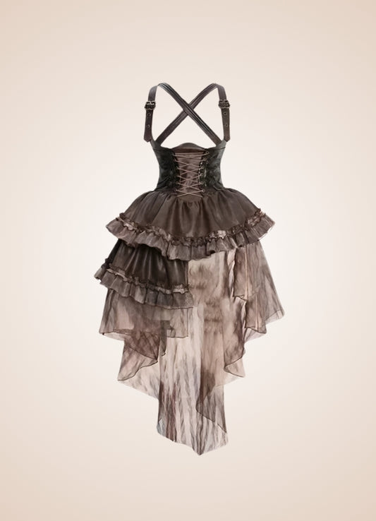 Scarlet Darkness Steampunk Dress - Steampunk Australia