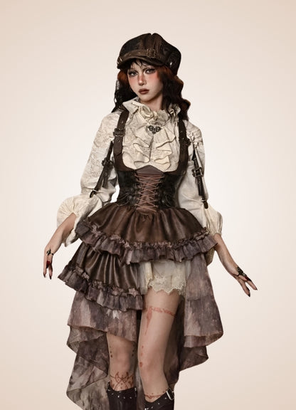Scarlet Darkness Steampunk Dress - Steampunk Australia