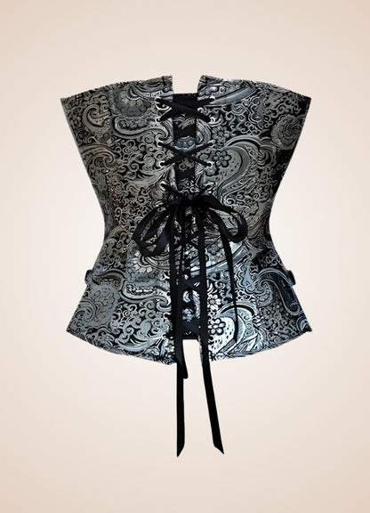 Silver Steampunk Corset - Steampunk Australia