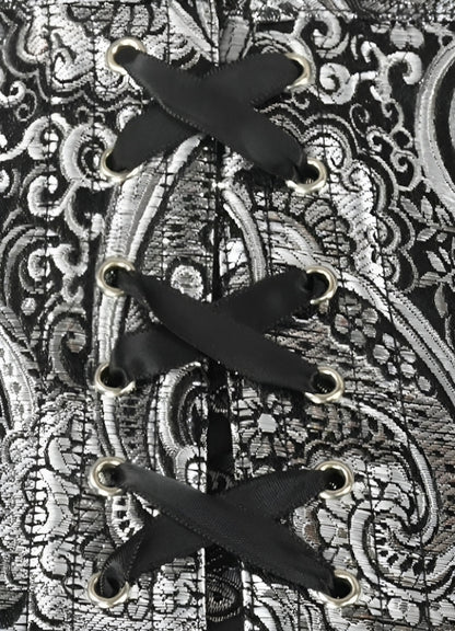 Silver Steampunk Corset - Steampunk Australia