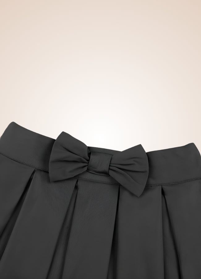 Solid Color Ribbon Mini Skirt - Steampunk Australia