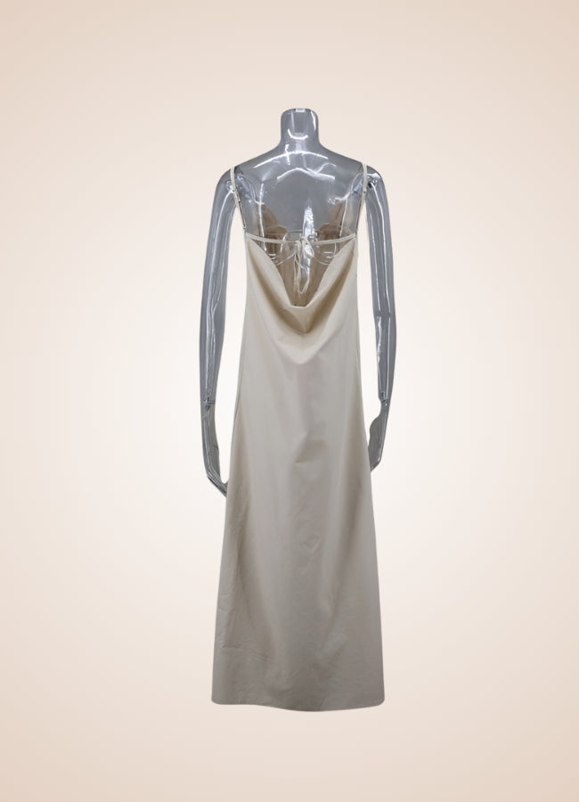 Steampunk Apricot Long Dress - Steampunk Australia
