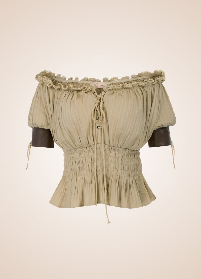 Steampunk Bare Shoulders Shirt - Steampunk Australia