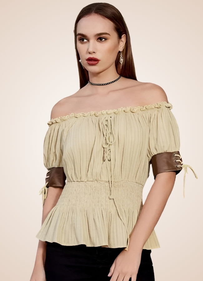 Steampunk Bare Shoulders Shirt - Steampunk Australia