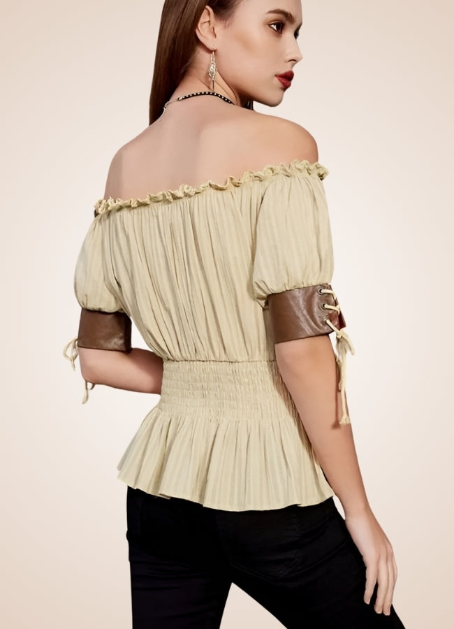 Steampunk Bare Shoulders Shirt - Steampunk Australia