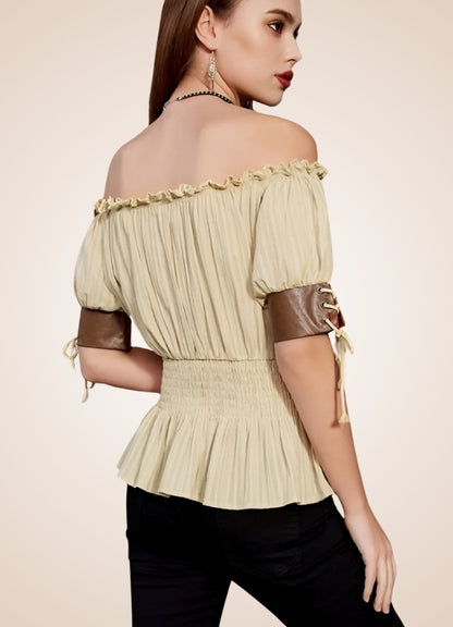 Steampunk Bare Shoulders Shirt - Steampunk Australia