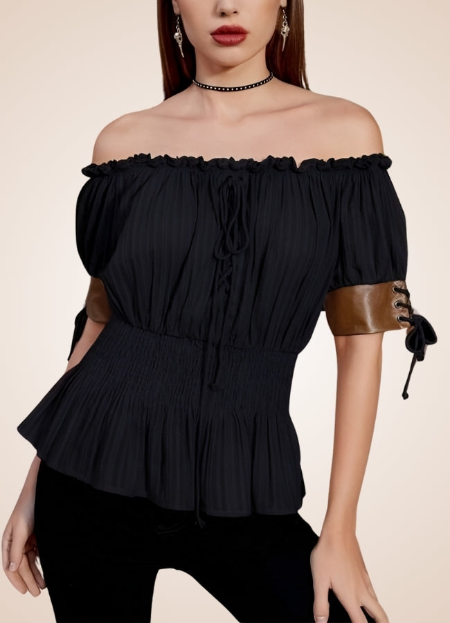 Steampunk Bare Shoulders Shirt - Steampunk Australia