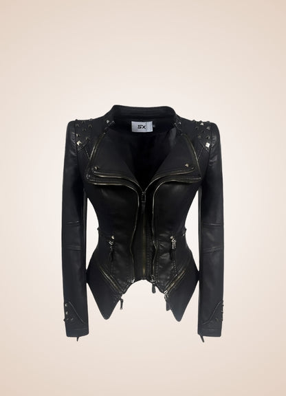 Steampunk Biker Leather Jacket - Steampunk Australia