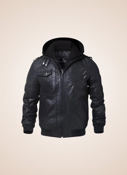 Steampunk Black Leather Jacket - Steampunk Australia