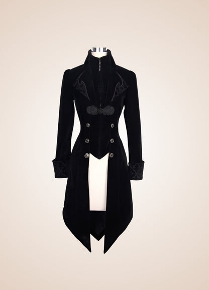Steampunk Black Trench Coat - Steampunk Australia