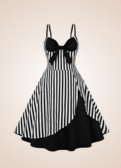 Steampunk Black White Dress - Steampunk Australia