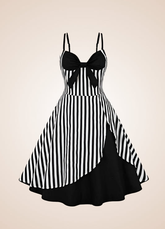 Steampunk Black White Dress - Steampunk Australia