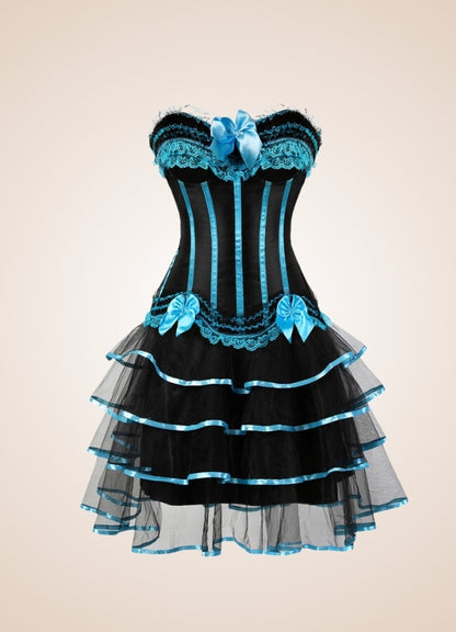 Steampunk Bowknot Corset Dress - Steampunk Australia