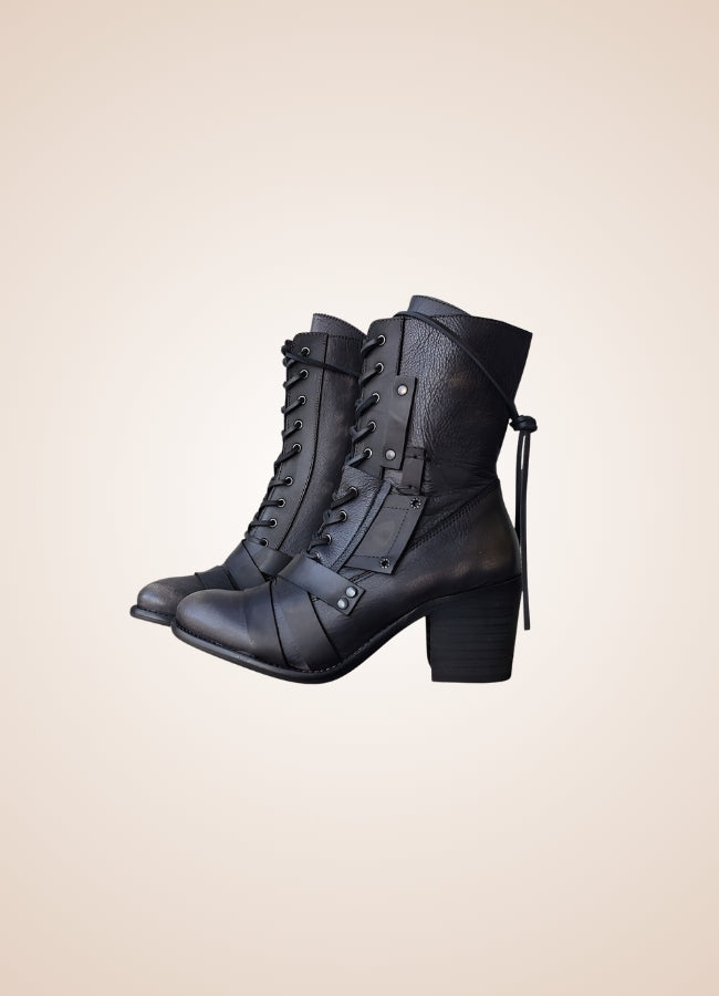 Steampunk British Lace Up Boots - Steampunk Australia