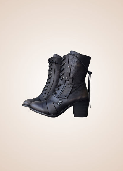 Steampunk British Lace Up Boots - Steampunk Australia