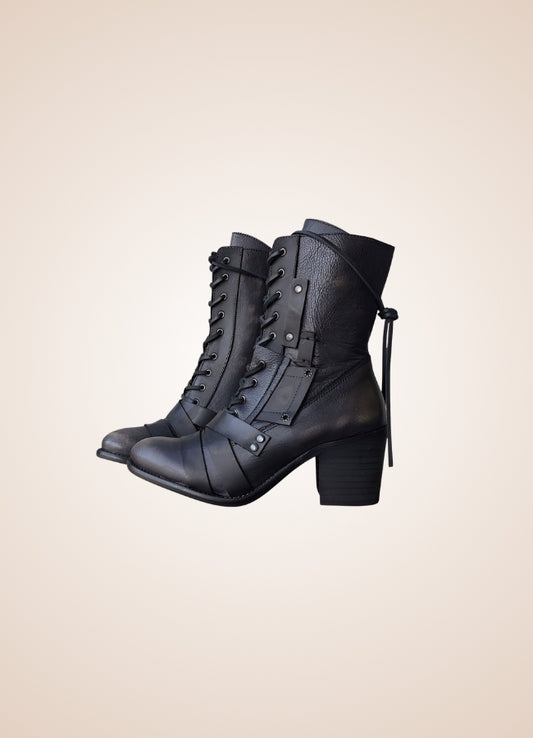 Steampunk British Lace Up Boots - Steampunk Australia