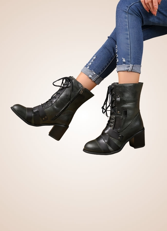 Steampunk British Lace Up Boots - Steampunk Australia
