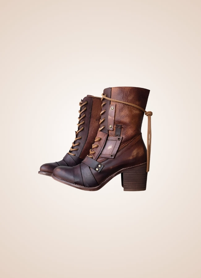 Steampunk British Lace Up Boots - Steampunk Australia