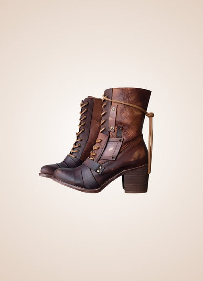 Steampunk British Lace Up Boots - Steampunk Australia