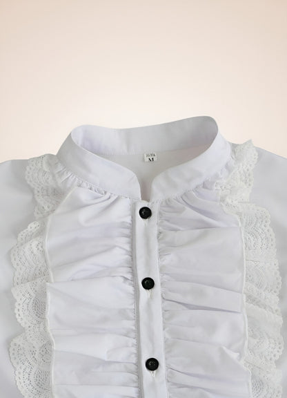 Steampunk British Style Ruffle Shirt - Steampunk Australia