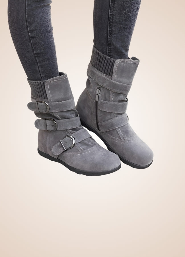 Steampunk Buckle Ankle Boots - Steampunk Australia