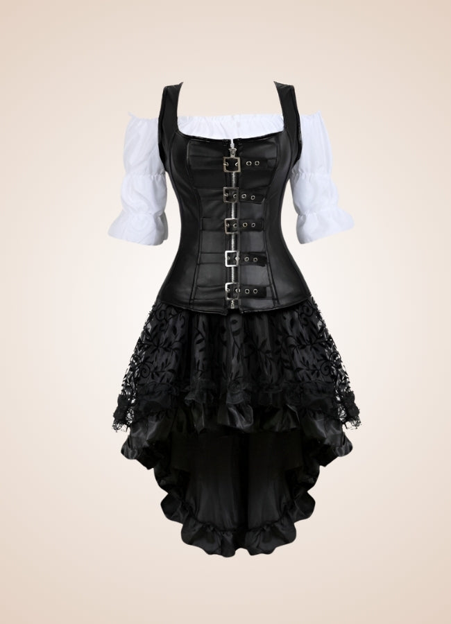 Steampunk Buckle Corset Dress - Steampunk Australia