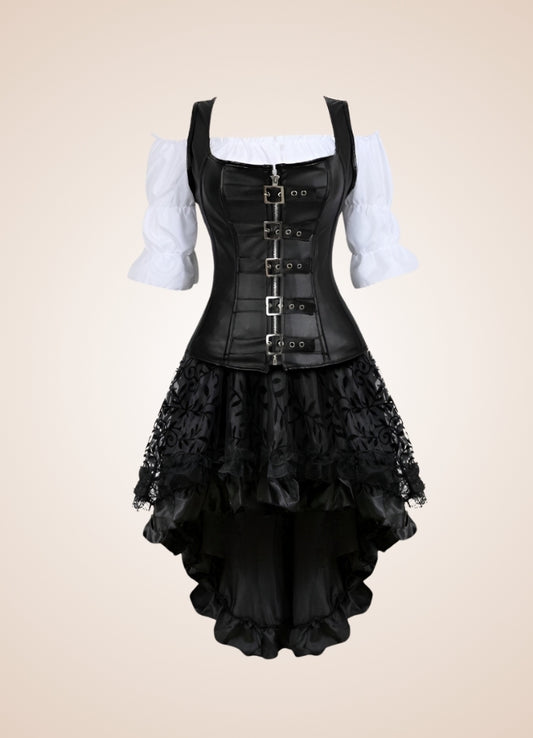 Steampunk Buckle Corset Dress - Steampunk Australia