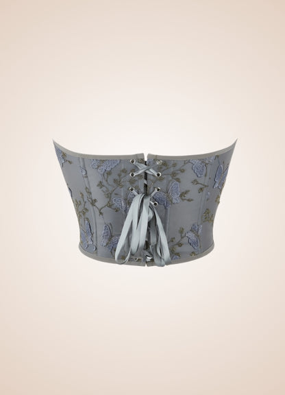 Steampunk Butterfly Embroidery Corset - Steampunk Australia