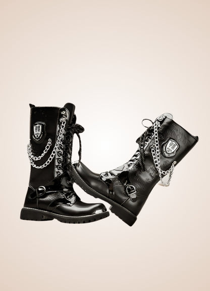 Steampunk Chain Boots - Steampunk Australia