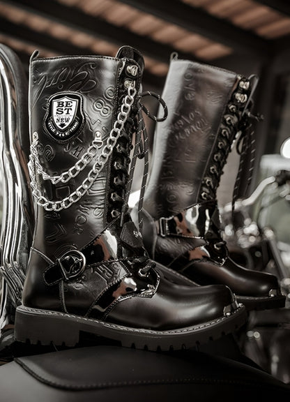 Steampunk Chain Boots - Steampunk Australia