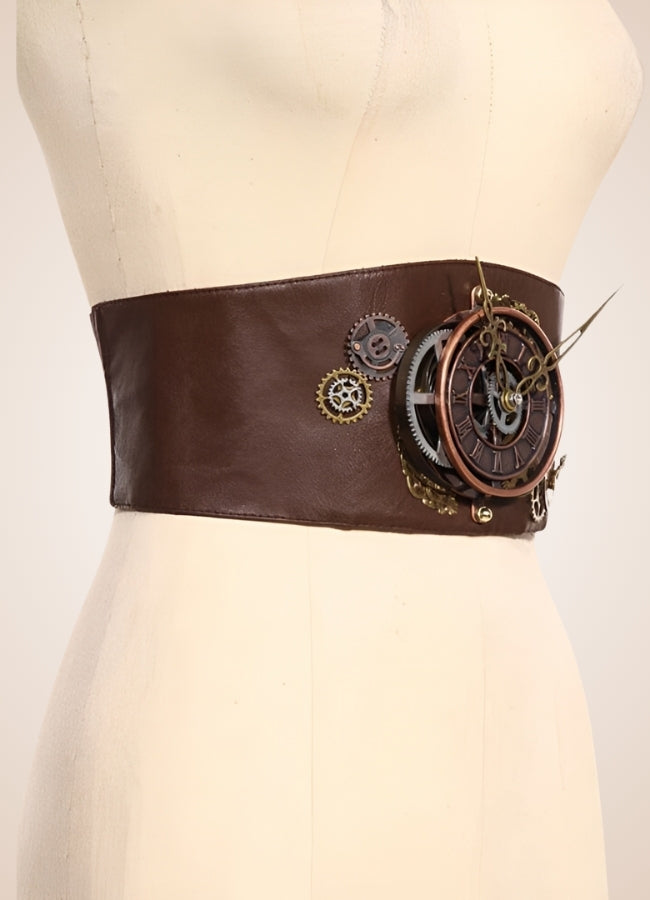 Steampunk Clock Corset Belt - Steampunk Australia
