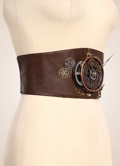 Steampunk Clock Corset Belt - Steampunk Australia