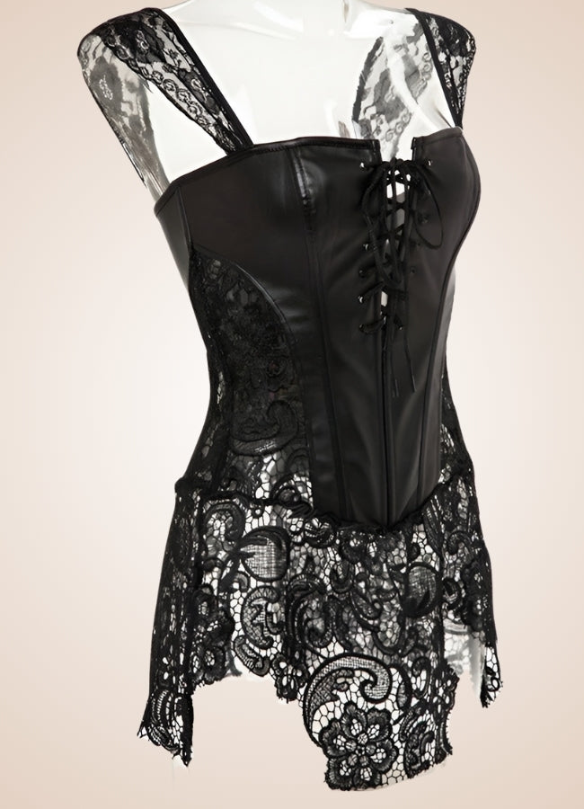 Steampunk Corset With Mesh Skirt - Steampunk Australia