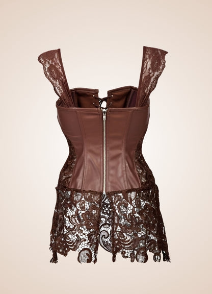 Steampunk Corset With Mesh Skirt - Steampunk Australia