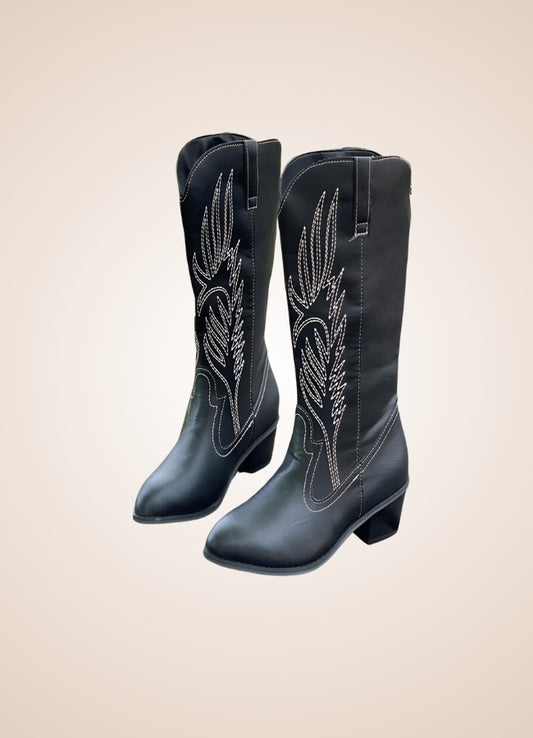 Steampunk Embroidery Cowboy Boots - Steampunk Australia