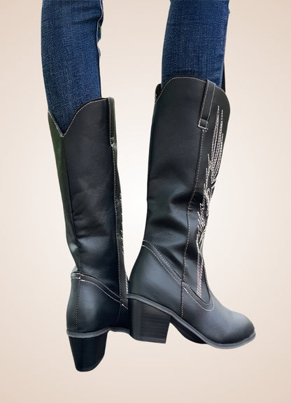 Steampunk Embroidery Cowboy Boots - Steampunk Australia