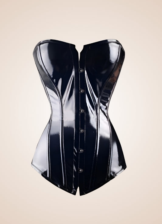 Steampunk Faux Leather Corset Lingerie - Steampunk Australia