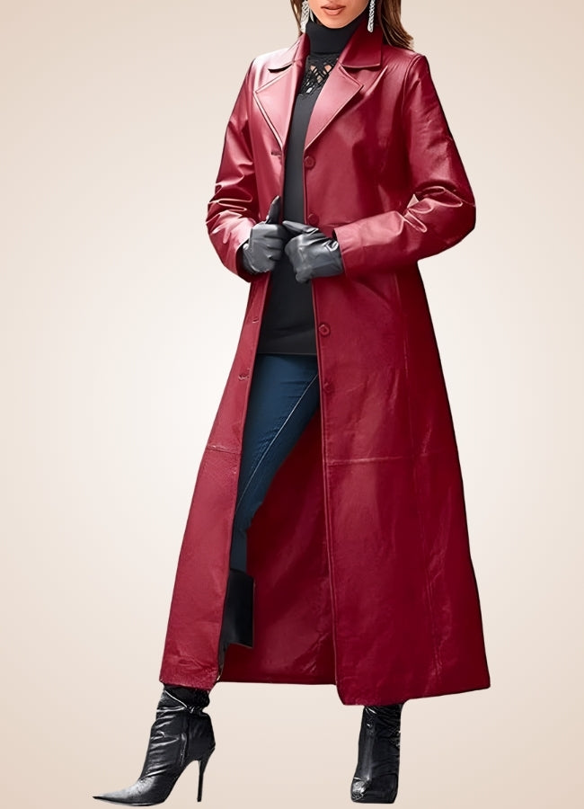 Steampunk Faux Leather Trench Coat - Steampunk Australia